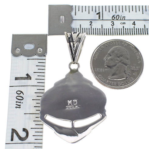 Silver Southwest Turquoise Pendant AX96474